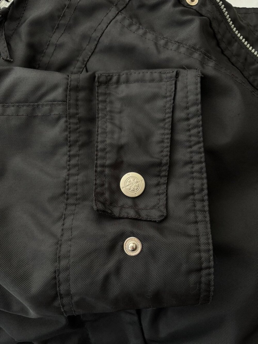 Vintage Eagles Ridge Outfitters Men's Black Hooded Utility Coat Jacket L‎ Fleece - Picture 16 of 16